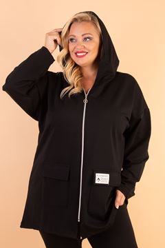 Picture of PLUS SIZE HOODIE WITH PATCH POCKET